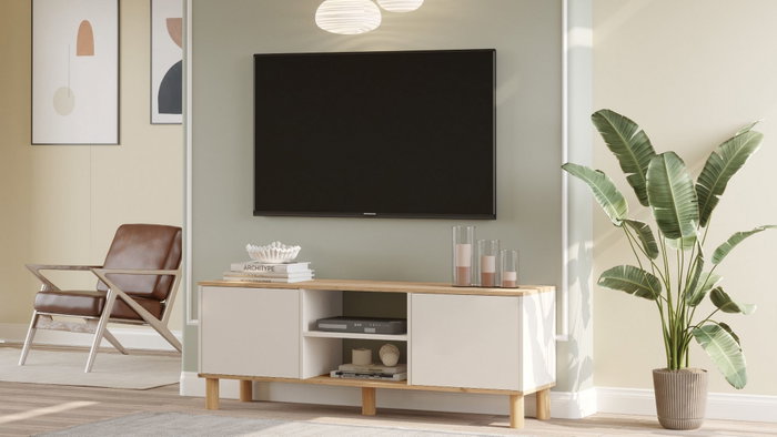 Hanah Home Soporte para TV ALS1-SKA Roble y Cachemira